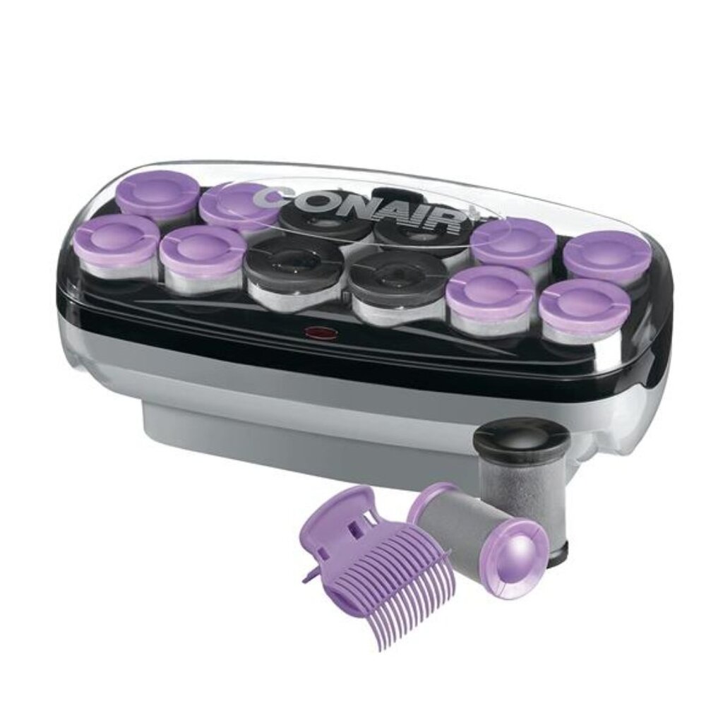 Ceramic Hot Rollers for Long-Lasting Voluminous Curls – 12 Jumbo and Super Jumbo